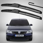 Auto si Moto - Intretinere auto - Stergatoare - Set 2 Stergatoare Parbriz Hibrid Dedicate Dacia Logan 1 (2004-2012), Prindere Hook (Carlig) - Infinity.ro