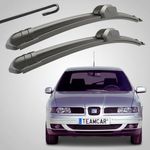 Auto si Moto - Intretinere auto - Stergatoare - Set 2 Stergatoare Parbriz Flat Dedicate Seat Toledo 2 (1998-2004), Prindere Hook (Carlig) - Infinity.ro