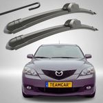 Auto si Moto - Intretinere auto - Stergatoare - Set 2 Stergatoare Parbriz Flat Dedicate Mazda 3 BK (2003-2008), Prindere Hook (Carlig) - Infinity.ro