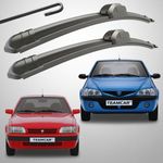 Auto si Moto - Intretinere auto - Stergatoare - Set 2 Stergatoare Parbriz Flat Dedicate Dacia SuperNova (2000-2003), Solenza (2003-2005), Prindere Hook - Infinity.ro