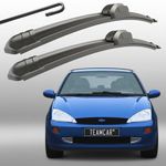 Auto si Moto - Intretinere auto - Stergatoare - Set 2 Stergatoare Parbriz Flat Dedicate Ford Focus 1 (1998-2004), Prindere Hook (Carlig) - Infinity.ro
