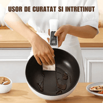 Casa si Gradina - Bucatarie si vesela - Vase pentru gatit - Tigai si seturi - Tigaie Electrica Inteligenta 3L – Panou de Control Tactil, 26 cm, Prajire, Fierbere, Aburire, Mentinere a Caldurii - Infinity.ro