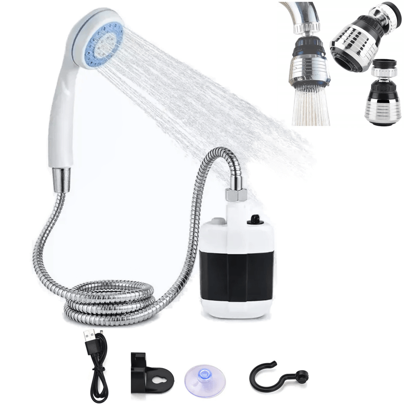 Sport si Outdoor - Camping - Accesorii camping si drumetii - Dus portabil de camping, 2200mAh, 1,5 m - Infinity.ro