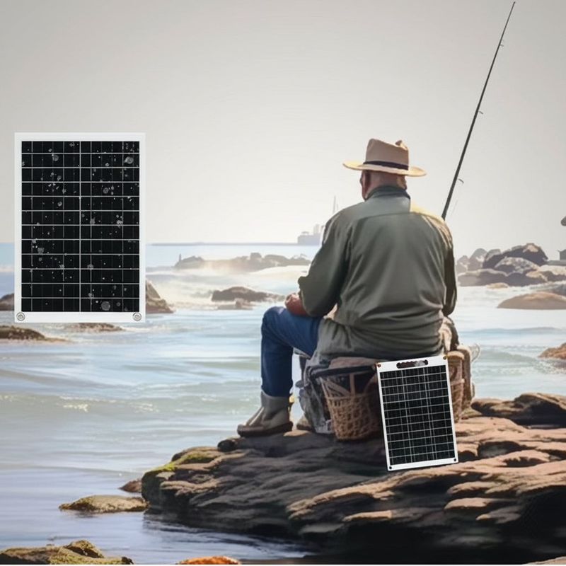 Sport si Outdoor - Camping - Articole solare camping - Panouri solare camping - Panou Solar Portabil 2 X USB – Incarcator Solar Impermeabil pentru Camping si Outdoor - Infinity.ro
