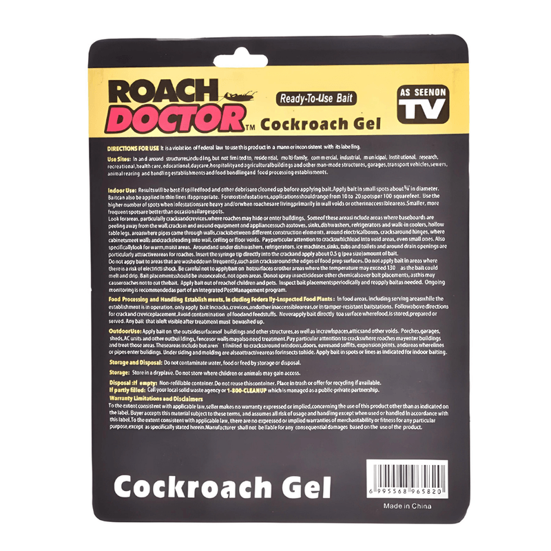 Market - Curatenie si intretinere casa - Produse menaj - Insecticide si capcane - Set 6 INSECTICID Roach Doctor APF® - Repelent pentru Insecte si Ucigas de Gandaci cu Seringa + Suport Mop Autoadeziv - Infinity.ro