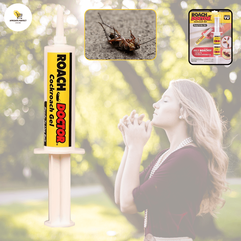 Market - Curatenie si intretinere casa - Produse menaj - Insecticide si capcane - Set 6 INSECTICID Roach Doctor APF® - Repelent pentru Insecte si Ucigas de Gandaci cu Seringa + Suport Mop Autoadeziv - Infinity.ro