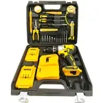 Casa si Gradina - Constructii - Scule electrice si accesorii - Masini de gaurit si insurubat - Masina de gaurit si insurubat FOTOFUN, cu percutie, , valiza transport + trusa completa de biti, + Adaptor 45 grade - Infinity.ro