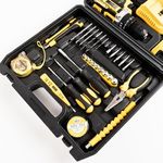 Casa si Gradina - Constructii - Scule electrice si accesorii - Masini de gaurit si insurubat - Masina de gaurit si insurubat FOTOFUN, cu percutie, , valiza transport + trusa completa de biti, + Adaptor 45 grade - Infinity.ro