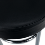 Casa si Gradina - Mobilier - Scaune si fotolii - Tabureti - Taburet, piele ecologica neagra/crom, IRENA - Infinity.ro