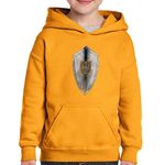 Fashion, accesorii si bijuterii - Copii - Imbracaminte copii - Pulovere si hanorace copii - Hanorac copii Age of Empires Scut Metal Armura Shield, negru, marime L Copii - Infinity.ro