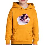 Fashion, accesorii si bijuterii - Copii - Imbracaminte copii - Pulovere si hanorace copii - Hanorac copii Ahri League of Legends LoL Nine Tailed Fox, negru, marime L Copii - Infinity.ro