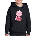 Fashion, accesorii si bijuterii - Copii - Imbracaminte copii - Pulovere si hanorace copii - Hanorac copii Anime Girl My Hero Academia Manga, negru, marime L Copii - Infinity.ro