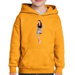 Fashion, accesorii si bijuterii - Copii - Imbracaminte copii - Pulovere si hanorace copii - Hanorac copii Ariana Grande 7 Rings Merch Cloud, negru, marime L Copii - Infinity.ro