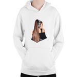 Fashion, accesorii si bijuterii - Copii - Imbracaminte copii - Pulovere si hanorace copii - Hanorac Copii Ariana Grande Headset Gamer Weeb Gameplay, alb, marime L Copii - Infinity.ro