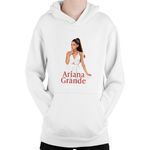 Fashion, accesorii si bijuterii - Copii - Imbracaminte copii - Pulovere si hanorace copii - Hanorac Copii Ariana Grande Stunning Beautiful Singer Actress, alb, marime L Copii - Infinity.ro