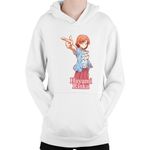 Fashion, accesorii si bijuterii - Copii - Imbracaminte copii - Pulovere si hanorace copii - Hanorac Copii Assassination Classroom Hayami Rinka Smart Kill, alb, marime L Copii - Infinity.ro
