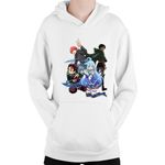 Fashion, accesorii si bijuterii - Copii - Imbracaminte copii - Pulovere si hanorace copii - Hanorac Copii Assassination Classroom Karma AOT Levi Kimetsu no Yaiba, alb, marime L Copii - Infinity.ro