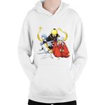 Fashion, accesorii si bijuterii - Copii - Imbracaminte copii - Pulovere si hanorace copii - Hanorac Copii Assassination Classroom Koro Sensei Neon Anime, alb, marime L Copii - Infinity.ro