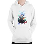 Fashion, accesorii si bijuterii - Copii - Imbracaminte copii - Pulovere si hanorace copii - Hanorac Copii Assassination Classroom Shiota Nagisa Nerd Rebel, alb, marime L Copii - Infinity.ro