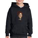 Fashion, accesorii si bijuterii - Copii - Imbracaminte copii - Pulovere si hanorace copii - Hanorac copii Attack on Titan Hange Zoe AOT Anime Manga, negru, marime L Copii - Infinity.ro