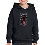 Fashion, accesorii si bijuterii - Copii - Imbracaminte copii - Pulovere si hanorace copii - Hanorac copii Attack on Titan Wall Anime Manga, negru, marime L Copii - Infinity.ro