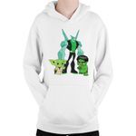 Fashion, accesorii si bijuterii - Copii - Imbracaminte copii - Pulovere si hanorace copii - Hanorac Copii Ben10 Hulk Yoda Master Chibi Wildmutt, alb, marime L Copii - Infinity.ro