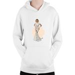 Fashion, accesorii si bijuterii - Copii - Imbracaminte copii - Pulovere si hanorace copii - Hanorac Copii Beyonce Long Dress Stunning Lady American Song, alb, marime L Copii - Infinity.ro