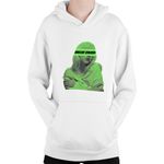 Fashion, accesorii si bijuterii - Copii - Imbracaminte copii - Pulovere si hanorace copii - Hanorac Copii Billie Eilish Logo Green Brand Musician, alb, marime L Copii - Infinity.ro