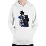 Fashion, accesorii si bijuterii - Copii - Imbracaminte copii - Pulovere si hanorace copii - Hanorac Copii Black Butler Ciel Sebastian Book Of Circus Demon, alb, marime L Copii - Infinity.ro