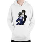 Fashion, accesorii si bijuterii - Copii - Imbracaminte copii - Pulovere si hanorace copii - Hanorac Copii Black Butler Ciel Sebastian Shounen Mystery, alb, marime L Copii - Infinity.ro
