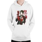 Fashion, accesorii si bijuterii - Copii - Imbracaminte copii - Pulovere si hanorace copii - Hanorac Copii Black Butler Ospatar Demon Curse Anime, alb, marime L Copii - Infinity.ro