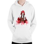Fashion, accesorii si bijuterii - Copii - Imbracaminte copii - Pulovere si hanorace copii - Hanorac Copii Black Butler Pasion War Love, alb, marime L Copii - Infinity.ro