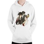 Fashion, accesorii si bijuterii - Copii - Imbracaminte copii - Pulovere si hanorace copii - Hanorac Copii Black Butler Sebastian Ciel Charles Demon Shinigami, alb, marime L Copii - Infinity.ro