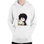 Fashion, accesorii si bijuterii - Copii - Imbracaminte copii - Pulovere si hanorace copii - Hanorac Copii Black Butler Sebastian Demon Love Cats, alb, marime L Copii - Infinity.ro