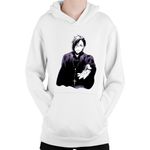 Fashion, accesorii si bijuterii - Copii - Imbracaminte copii - Pulovere si hanorace copii - Hanorac Copii Black Butler Teacher Demon Mangaka Anime, alb, marime L Copii - Infinity.ro