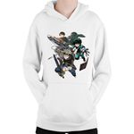 Fashion, accesorii si bijuterii - Copii - Imbracaminte copii - Pulovere si hanorace copii - Hanorac Copii Black Clover Asta My Hero Academia Deku AOT Power Super, alb, marime L Copii - Infinity.ro