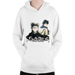 Fashion, accesorii si bijuterii - Copii - Imbracaminte copii - Pulovere si hanorace copii - Hanorac Copii Black Clover Asta Yuno Logo Adventure Drama, alb, marime L Copii - Infinity.ro