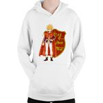 Fashion, accesorii si bijuterii - Copii - Imbracaminte copii - Pulovere si hanorace copii - Hanorac Copii Black Clover Leopold Vermillion Knight Short Strong, alb, marime L Copii - Infinity.ro