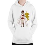 Fashion, accesorii si bijuterii - Copii - Imbracaminte copii - Pulovere si hanorace copii - Hanorac Copii Black Clover Sally Dancer Magician Curly Manga, alb, marime L Copii - Infinity.ro
