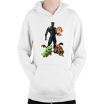 Fashion, accesorii si bijuterii - Copii - Imbracaminte copii - Pulovere si hanorace copii - Hanorac Copii Black Panter Paw Patrol Clash Royale Of Clans, alb, marime L Copii - Infinity.ro