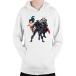 Fashion, accesorii si bijuterii - Copii - Imbracaminte copii - Pulovere si hanorace copii - Hanorac Copii Black Panter Thor Wonder Woman Ally, alb, marime L Copii - Infinity.ro