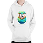 Fashion, accesorii si bijuterii - Copii - Imbracaminte copii - Pulovere si hanorace copii - Hanorac Copii Bluey Earth Day Savior Cute Dog Animation, alb, marime L Copii - Infinity.ro