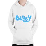 Fashion, accesorii si bijuterii - Copii - Imbracaminte copii - Pulovere si hanorace copii - Hanorac Copii Bluey Logo TV Show Adventure Studio Simple Pets, alb, marime L Copii - Infinity.ro