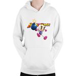 Fashion, accesorii si bijuterii - Copii - Imbracaminte copii - Pulovere si hanorace copii - Hanorac Copii Bomberman Logo Jump Multiplayer Action Timer, alb, marime L Copii - Infinity.ro