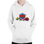 Fashion, accesorii si bijuterii - Copii - Imbracaminte copii - Pulovere si hanorace copii - Hanorac Copii Brawl Stars Logo Heroes Battle Royale Zone Diversity, alb, marime L Copii - Infinity.ro