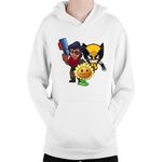 Fashion, accesorii si bijuterii - Copii - Imbracaminte copii - Pulovere si hanorace copii - Hanorac Copii Brawl Stars Shelly Fighter Zombies Green Wolverine, alb, marime L Copii - Infinity.ro