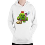Fashion, accesorii si bijuterii - Copii - Imbracaminte copii - Pulovere si hanorace copii - Hanorac Copii Brawl Stars Shooter Arena Hero Mario Ghost Plants, alb, marime L Copii - Infinity.ro