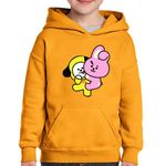 Fashion, accesorii si bijuterii - Copii - Imbracaminte copii - Pulovere si hanorace copii - Hanorac copii BT21 Chimmy Cooky BTS Kpop Baby, negru, marime L Copii - Infinity.ro