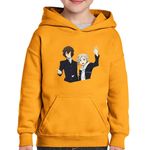 Fashion, accesorii si bijuterii - Copii - Imbracaminte copii - Pulovere si hanorace copii - Hanorac copii Bungo Stray Dogs Osamu Dazai Atsushi Nakajima, negru, marime L Copii - Infinity.ro