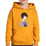 Fashion, accesorii si bijuterii - Copii - Imbracaminte copii - Pulovere si hanorace copii - Hanorac copii Bungo Stray Dogs Osamu Dazai Anime, negru, marime L Copii - Infinity.ro